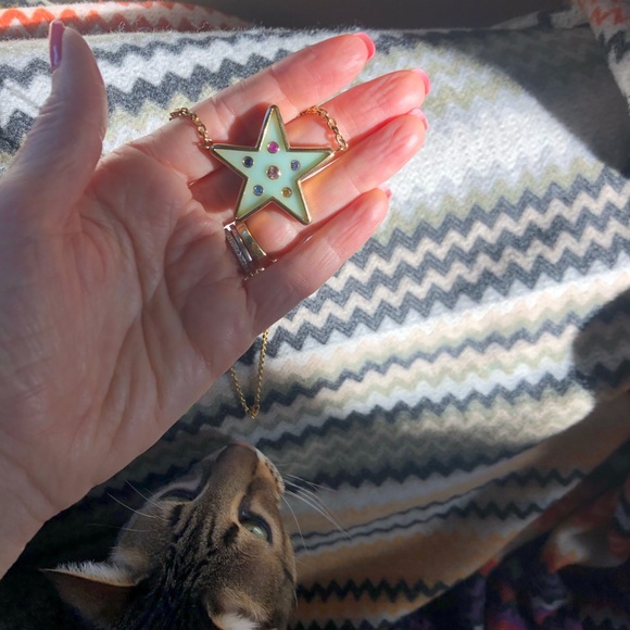 ❌ SOLD!❌Brent Neale Peruvian opal star and sapphire necklace 18K - Picture 2 of 3